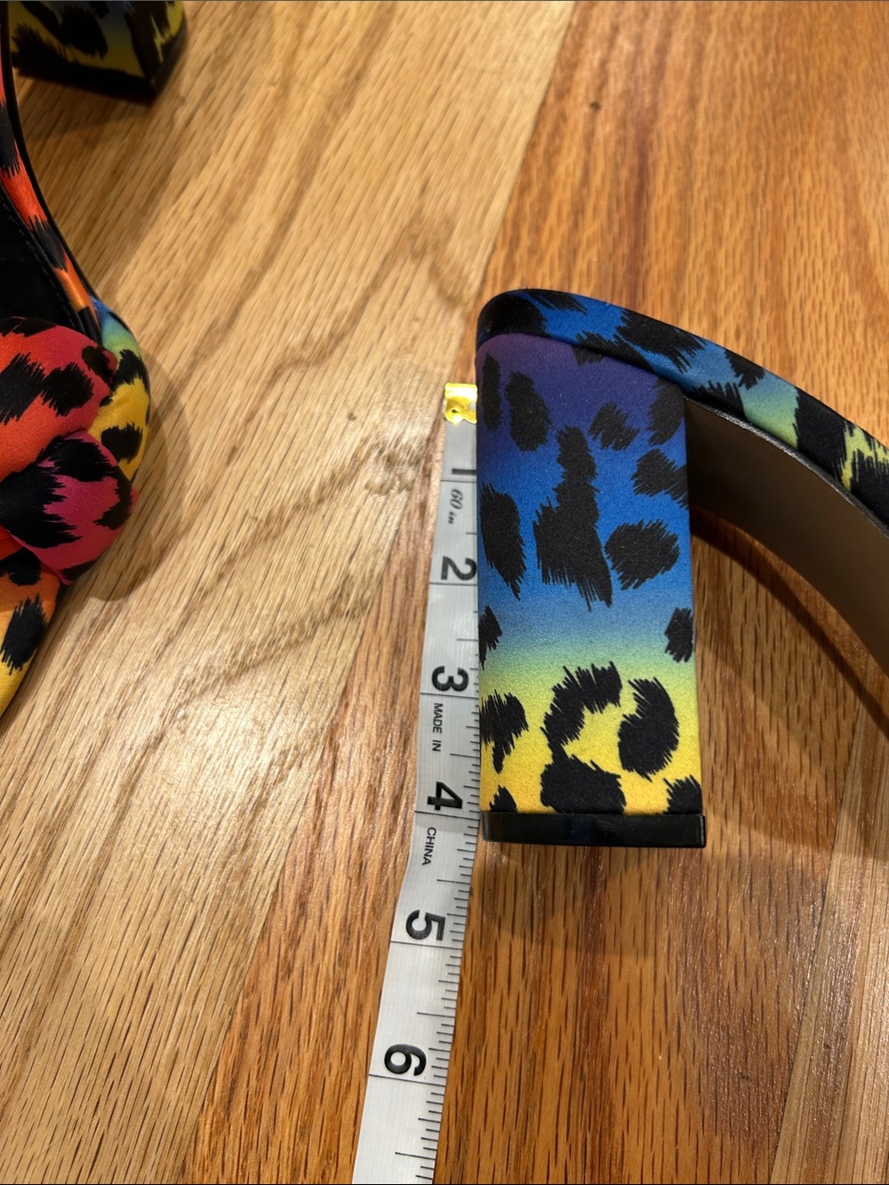 New York & Company Multicolor Leopard Knot Front Mules - Picture 5 of 5